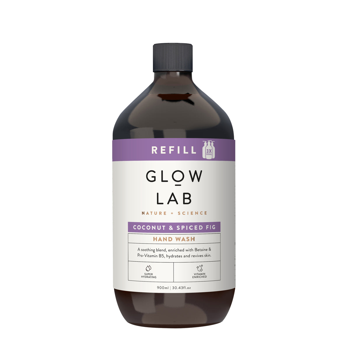 GLOW LAB Handwash Refill Coconut & Spiced Fig 900ml