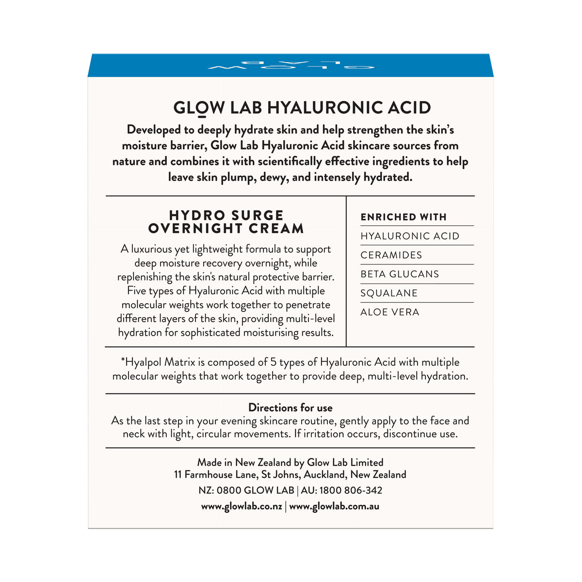 GLOW LAB Hydro Surge Night Cream 50g