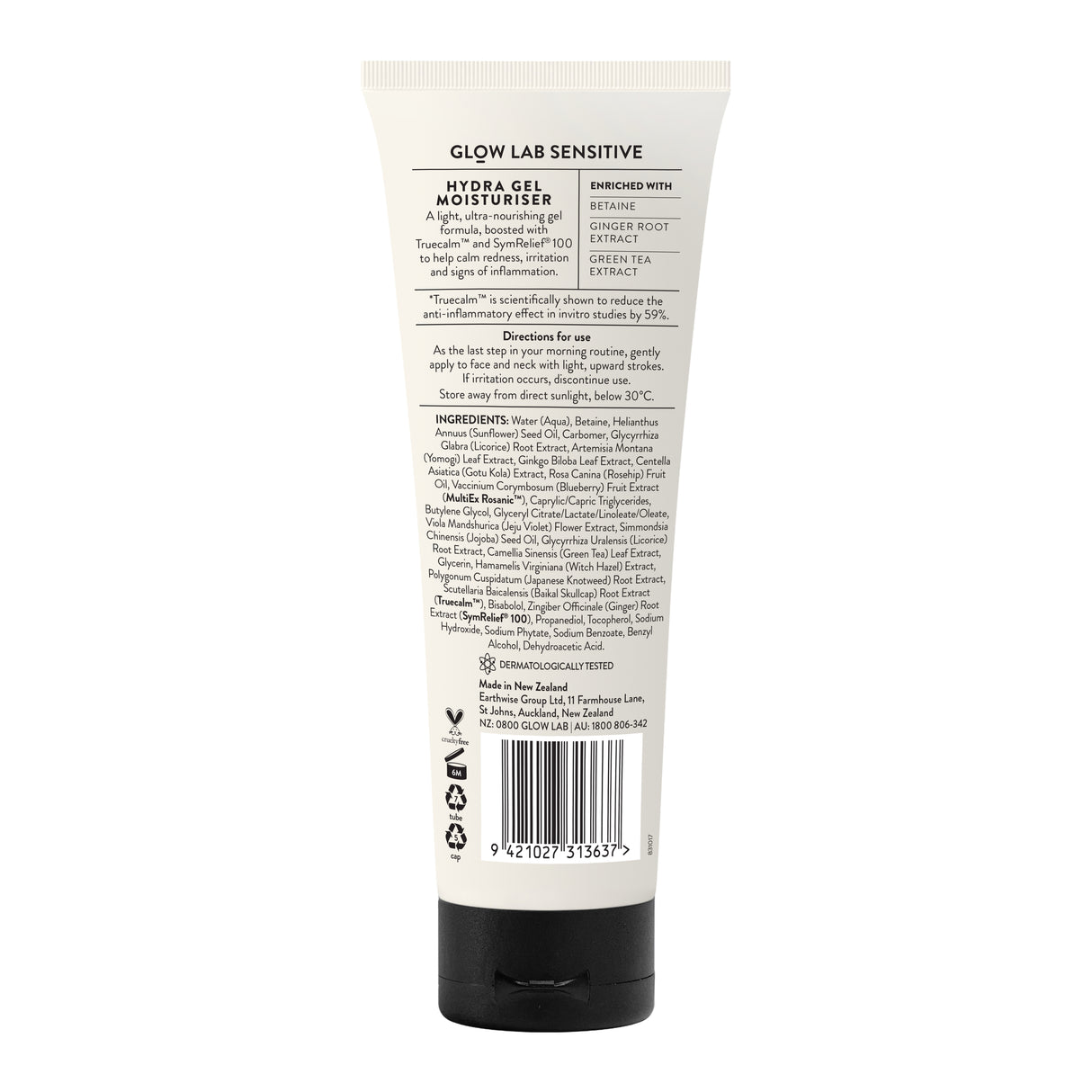 GLOW LAB Sensitive Hydra Gel Moisturiser 100m