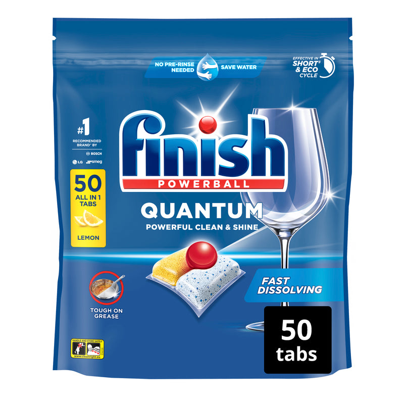 Finish Ultimate All in 1 Dish Washer Tablet Lemon Sparkle 50pk