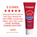 Colgate Optic White Expert High Impact Teeth Whitening Toothpaste, 85g with 2% Hydrogen Peroxide