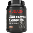 MUSASHI High Protein + Creatine Chocolate 900g