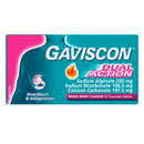Gaviscon Dual Action Heartburn and Indigestion Relief Mixed Berry Flavour 16 Tablets