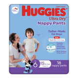 Huggies Ultra Dry Nappy Pants Boys Size 6 (15kg+) 16 Pack