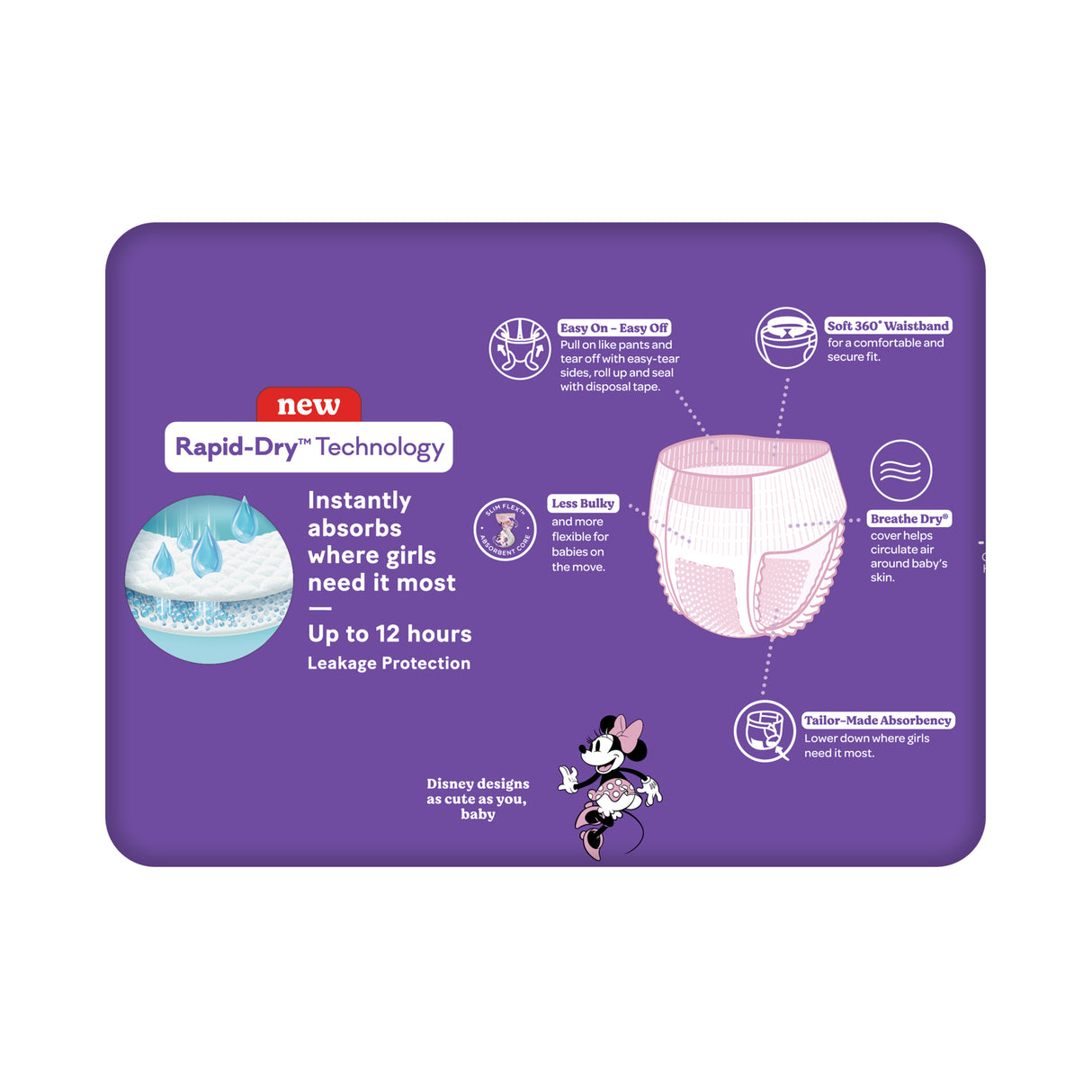 Huggies Ultra Dry Nappy Pants Girls Size 6 (15kg+) 16 Pack