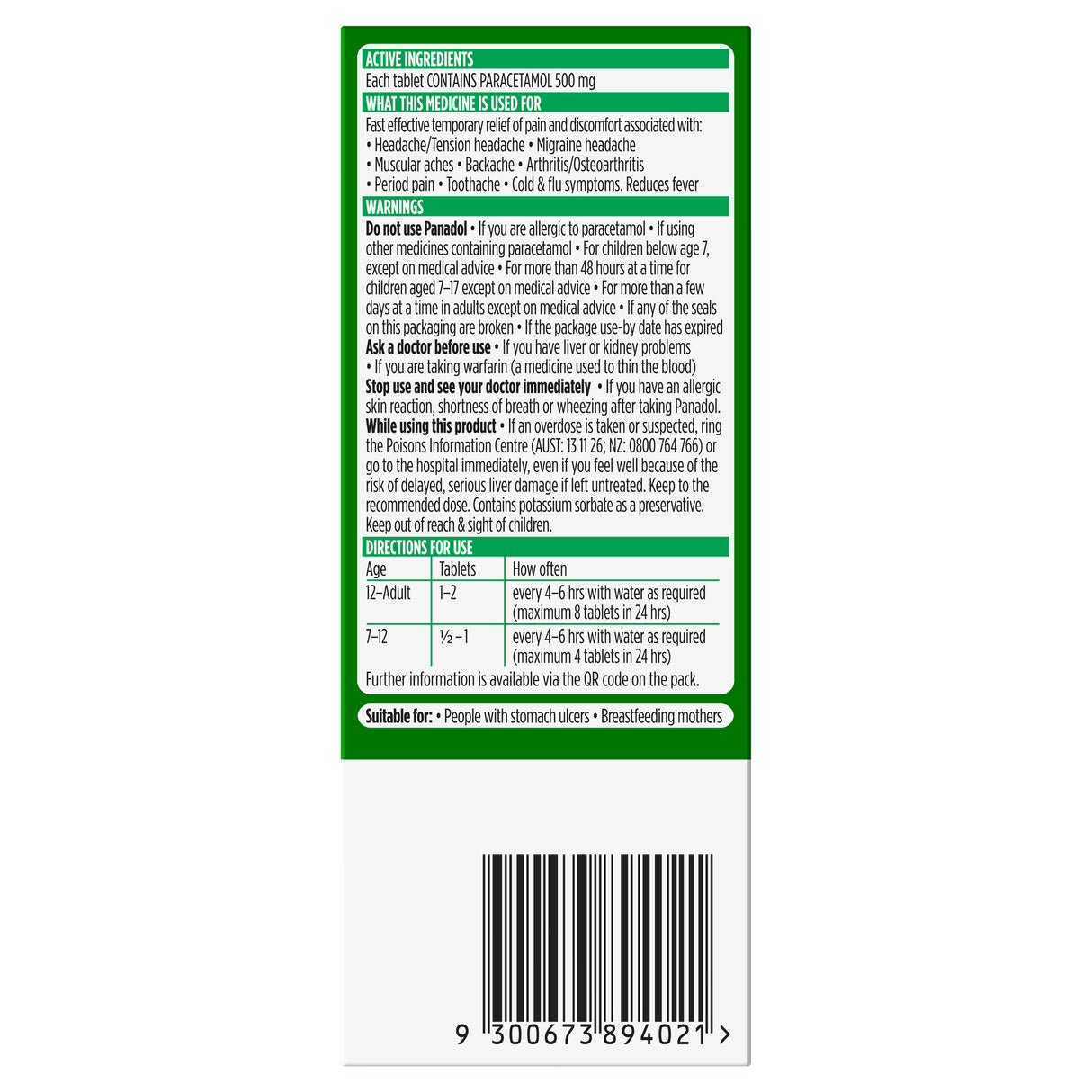 PANADOL Tablet 16s