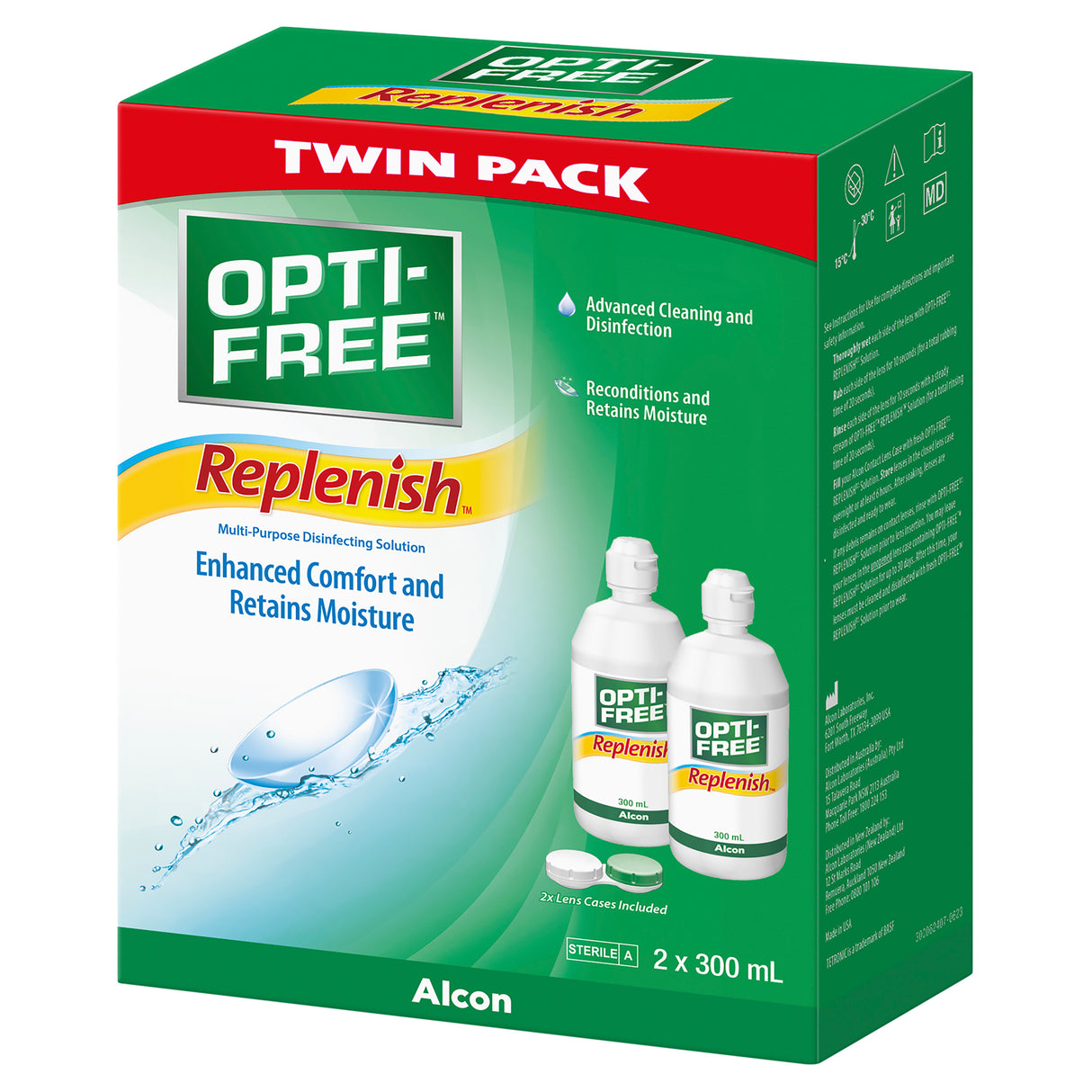 Opti-Free Replenish Twin Pack 2 x 300 mL