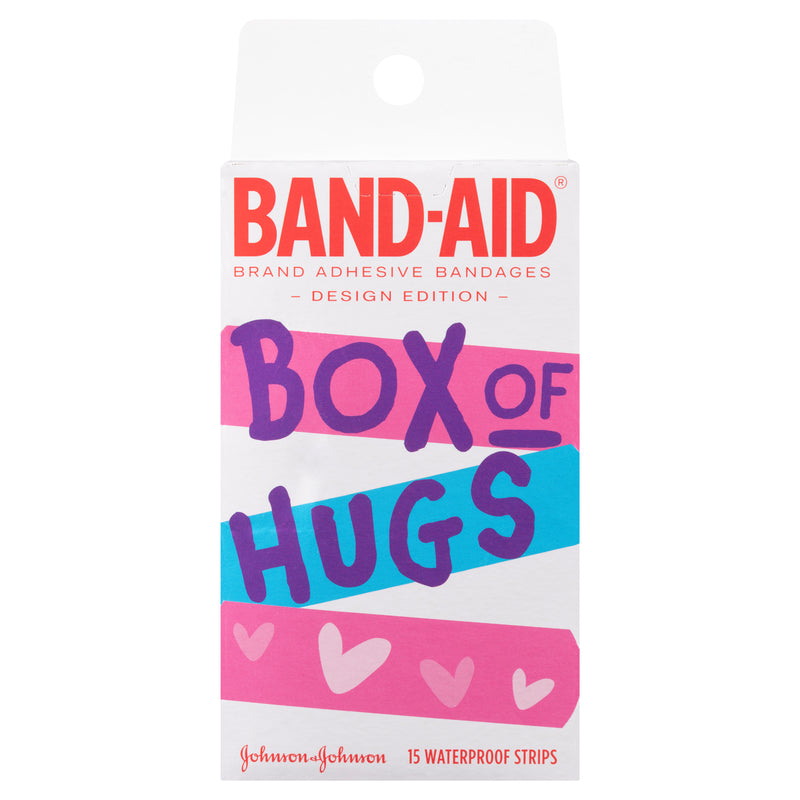 Band-Aid Box of Hugs Waterproof Strips 15 Pack