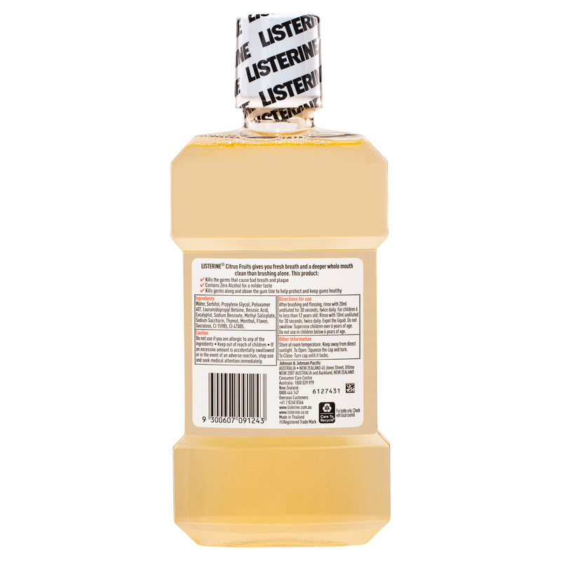 Listerine Mouthwash Citrus Fruits 500ml