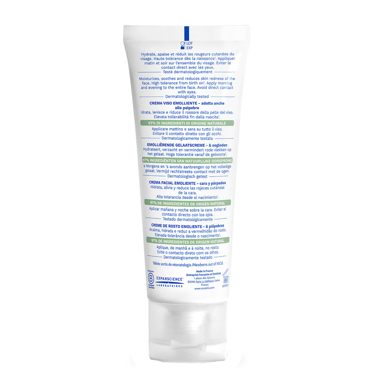Mustela Emollient Face Cream 40ml