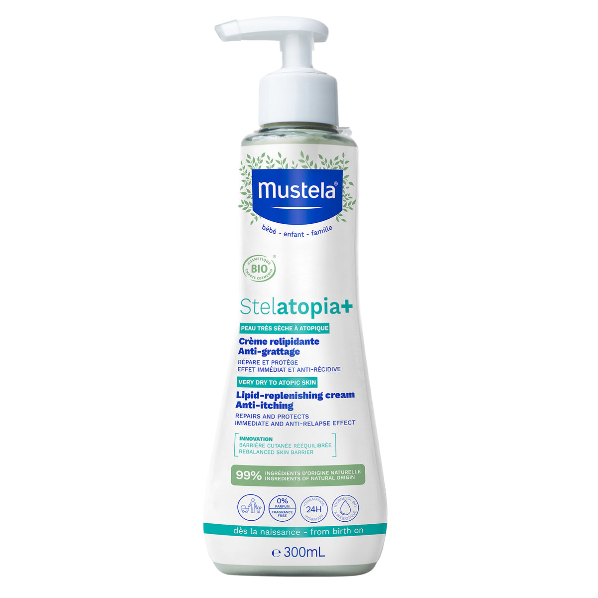 MUSTELA Stelatopia+Lpd Replenishing Cream 300ml