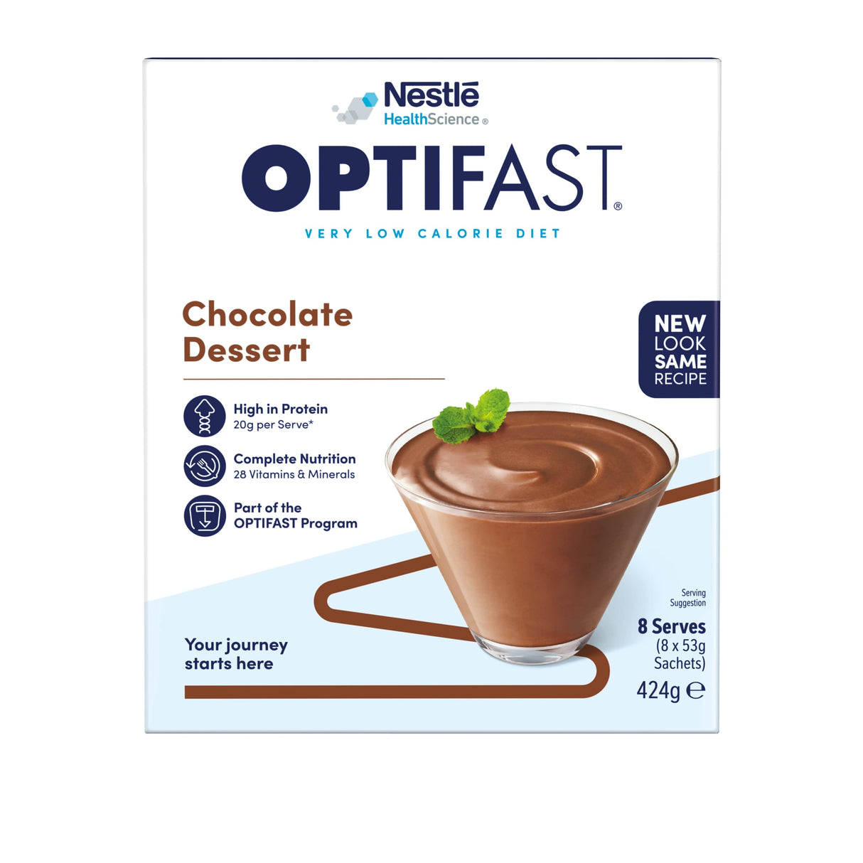 OPTIFAST VLCD Dessert Choc. 8x53g