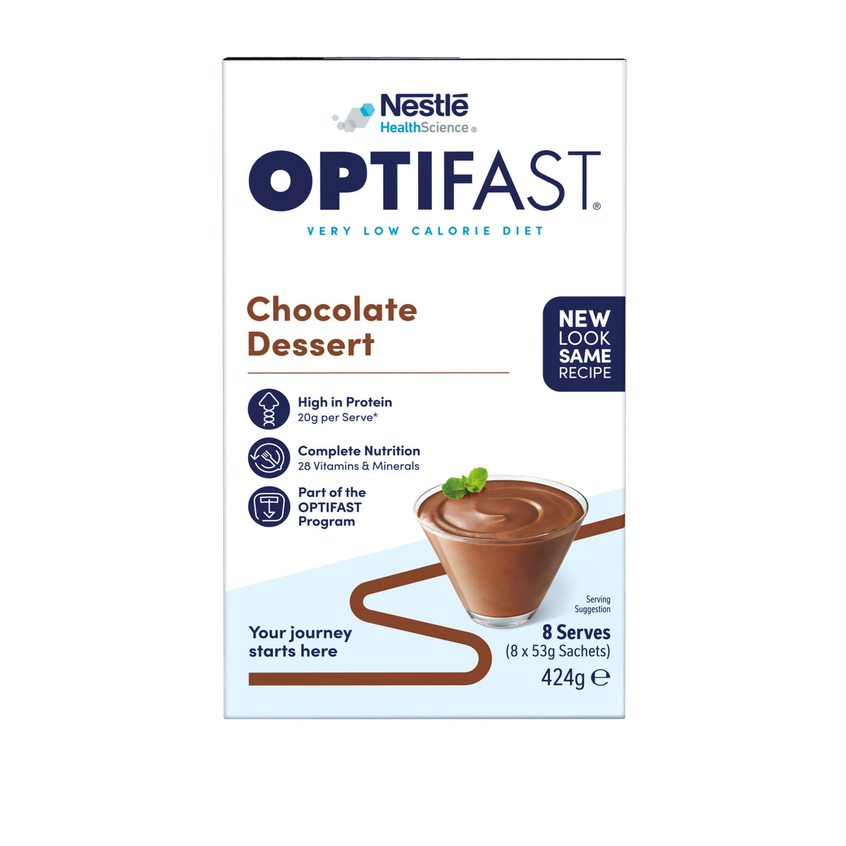 OPTIFAST VLCD Dessert Choc. 8x53g