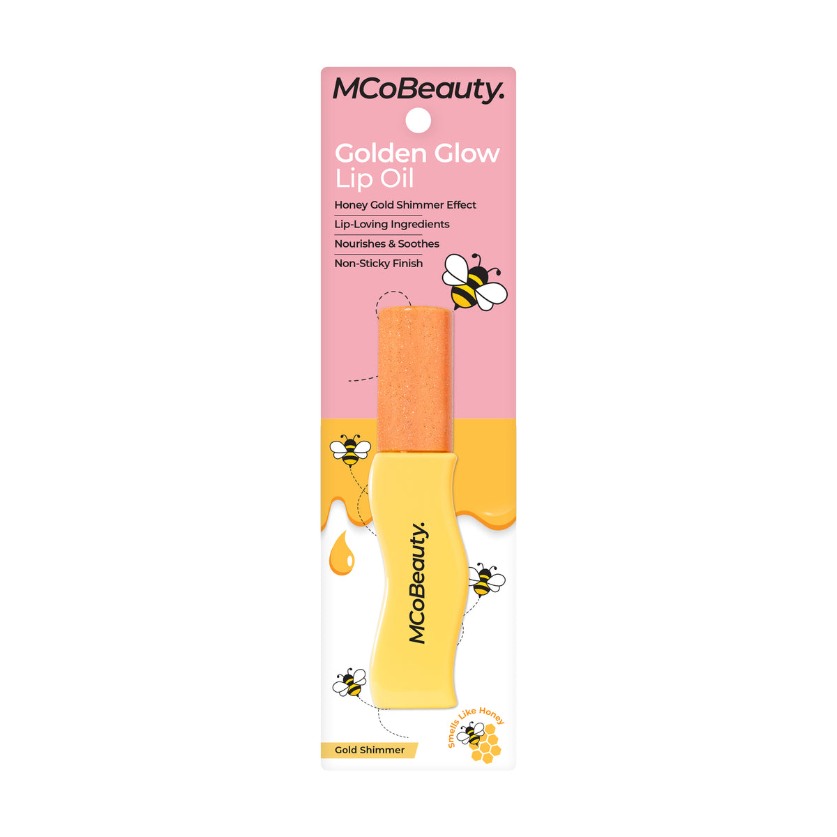 MCoBeauty Gold Glow Lip Oil Gold Shimmer