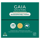 GAIA Natural Baby Water + Ceramides Biodegradable Wipes 280pk