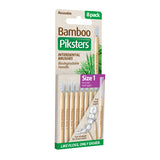 Piksters Bamboo Interdental Brushes Size 1 Purple 8pk