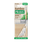 Piksters Interdental Brushes Bamboo Size 0 Grey 8pk