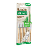 Piksters Bamboo Toothpicks Size 6 Green 8 Pack