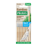 Piksters Bamboo Interdental Brushes Size 5 Blue 8pk