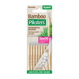Piksters Bamboo Interdental Brushes Size 00 Pink 8pk