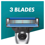 GILLETTE Mach3+ Razor 1Up+ 2 Cartridges