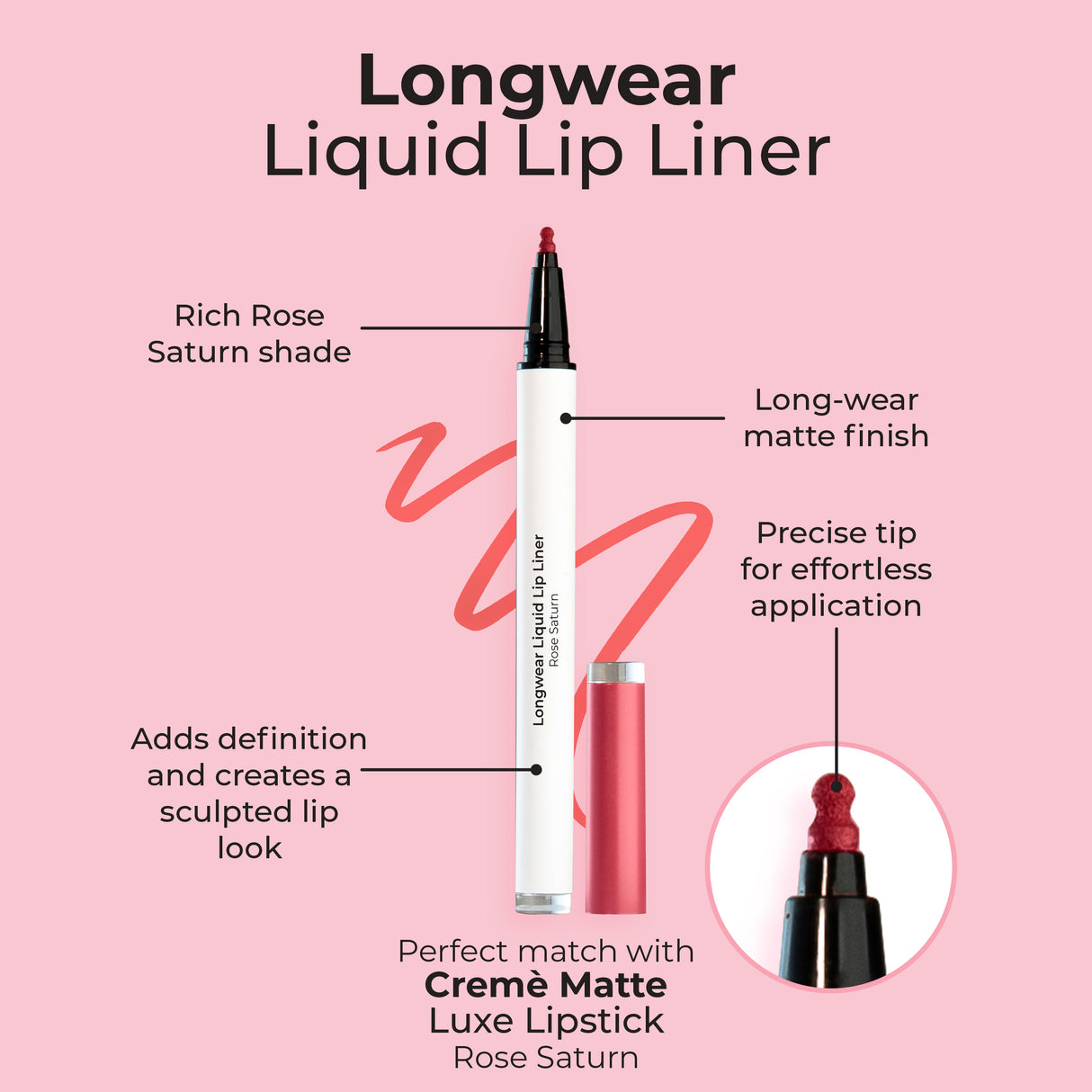 MCo MCW671 LW Liquid L/L Rose Saturn
