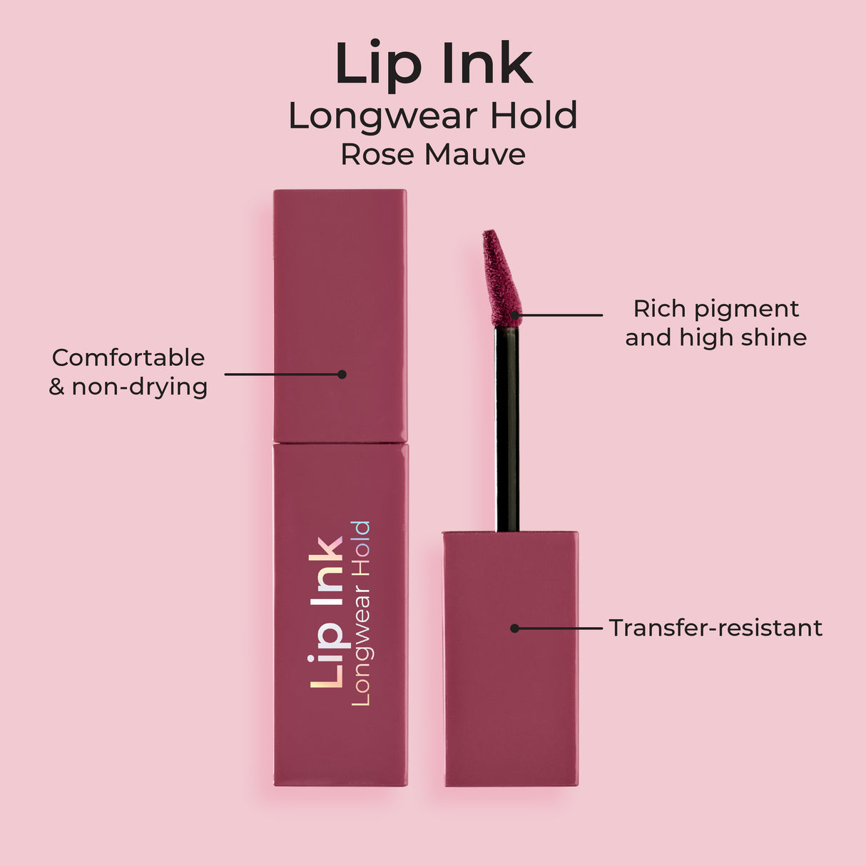 MCo MCW662 Lip Ink LW Hld Rose Mauve