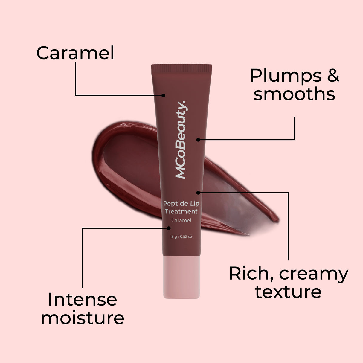 MCo MCW643 Pept Lip Trt Caramel
