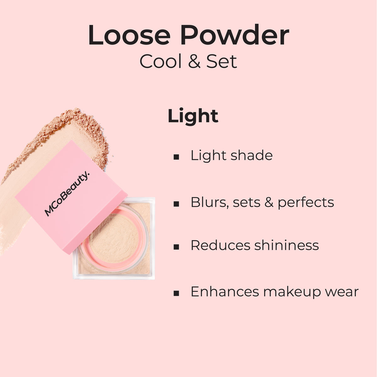 MCoBeauty Loose Powder Cool & Set Light