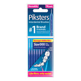 Piksters Interdental Brushes INTRDNTL NAVY SZ 000 PK 10