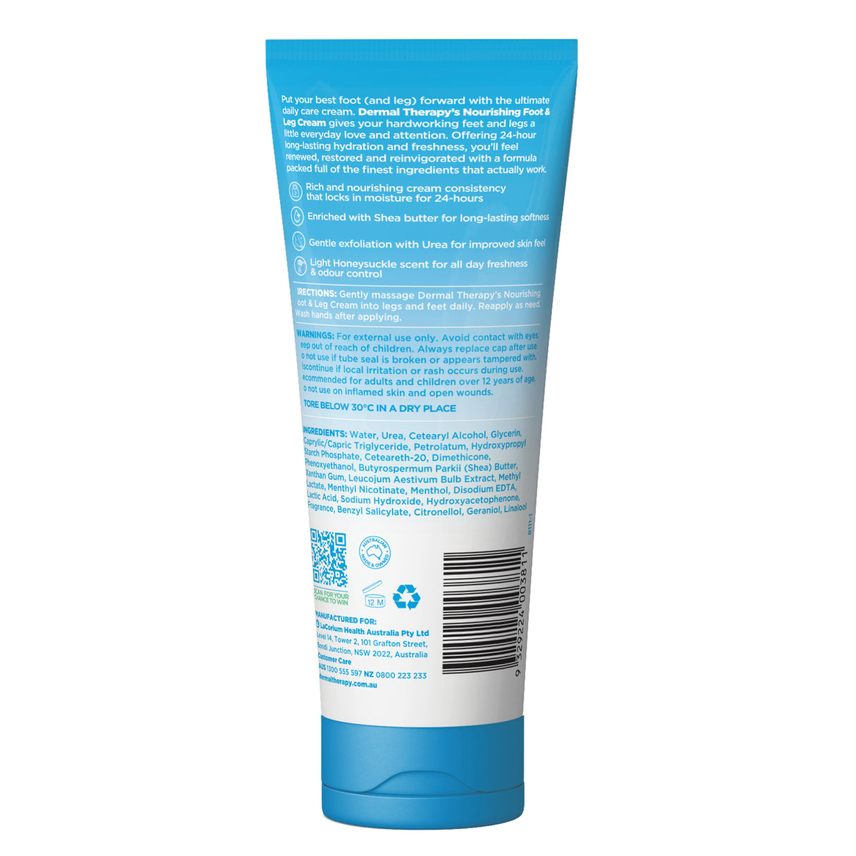 Dermal Therapy Foot & Leg Cream 85g