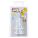 Pigeon Flexible Peristaltic Slim Neck Teat Size M 2 Pack