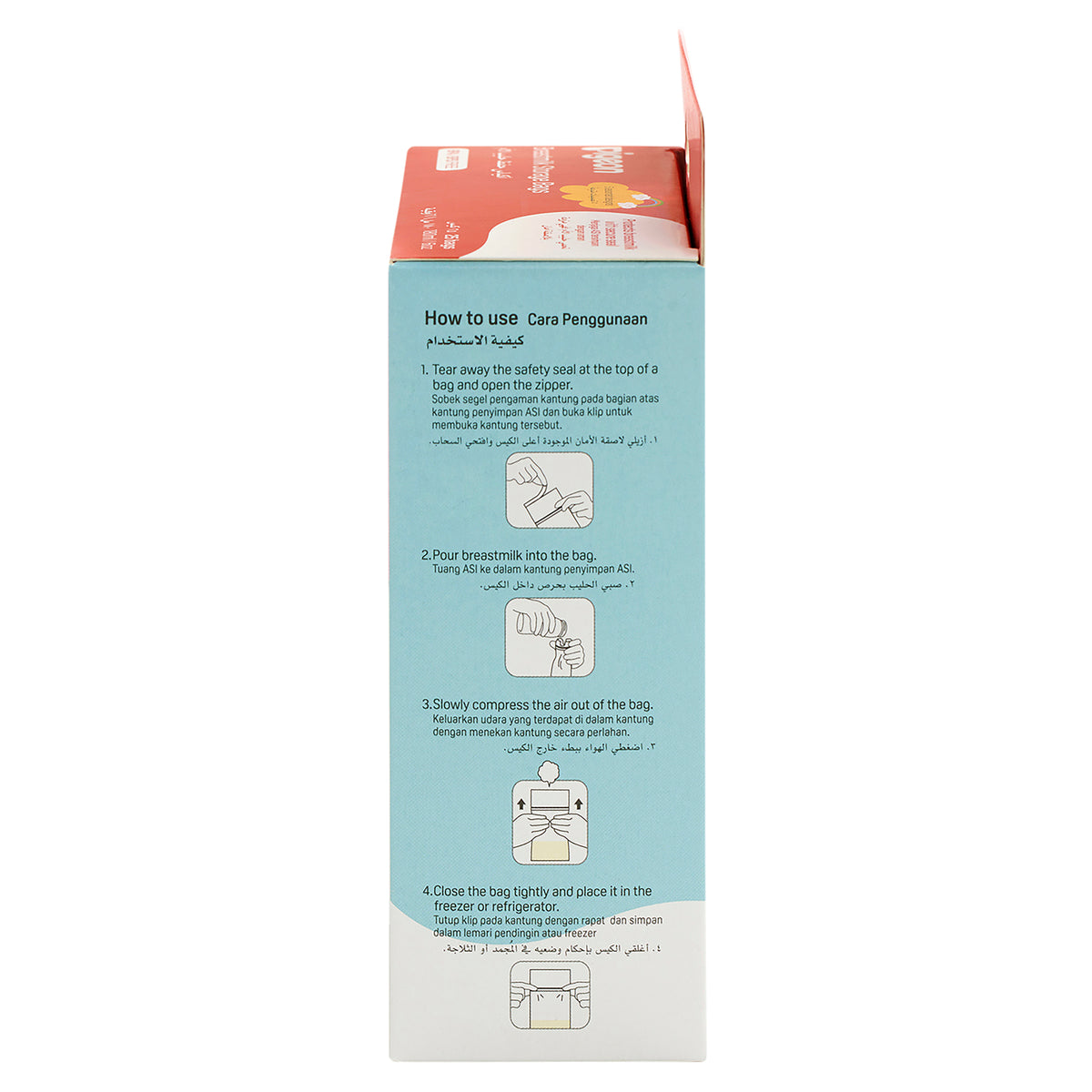 PIGEON Breast Milk Bag Animals 25pc