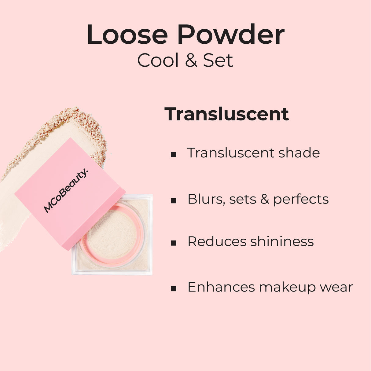 MCoBeauty Loose Powder Cool & Set Translucent