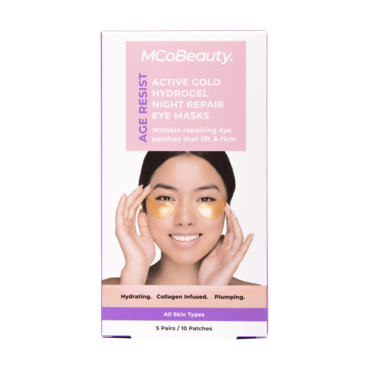 MCoBeauty Age Resist Hydrogel Night Repair Eye Masks 5 pack