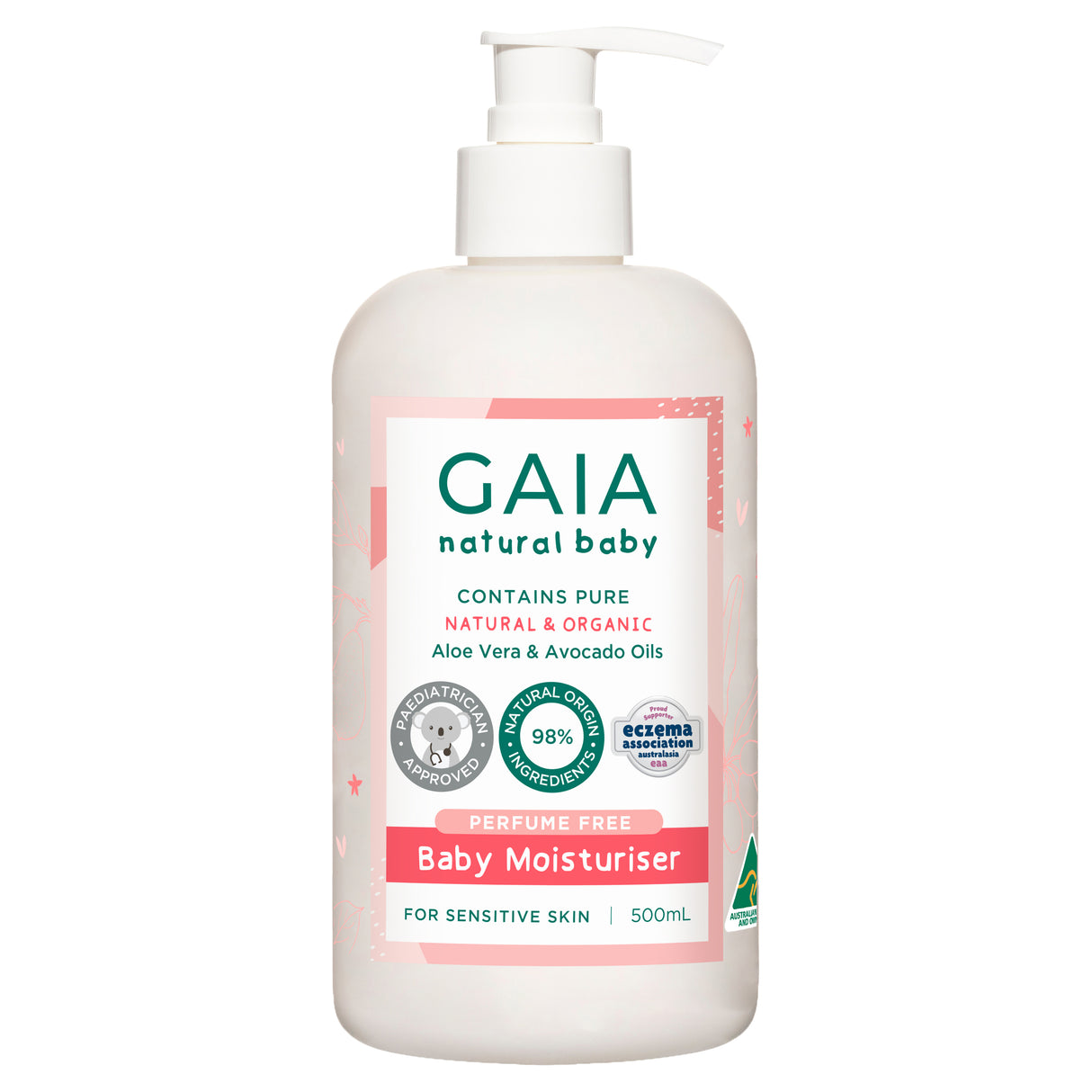GAIA Natural Baby Moisturiser 500ml