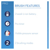 Oral-B Pro 2000 Electric Toothbrush Black With Travel Case