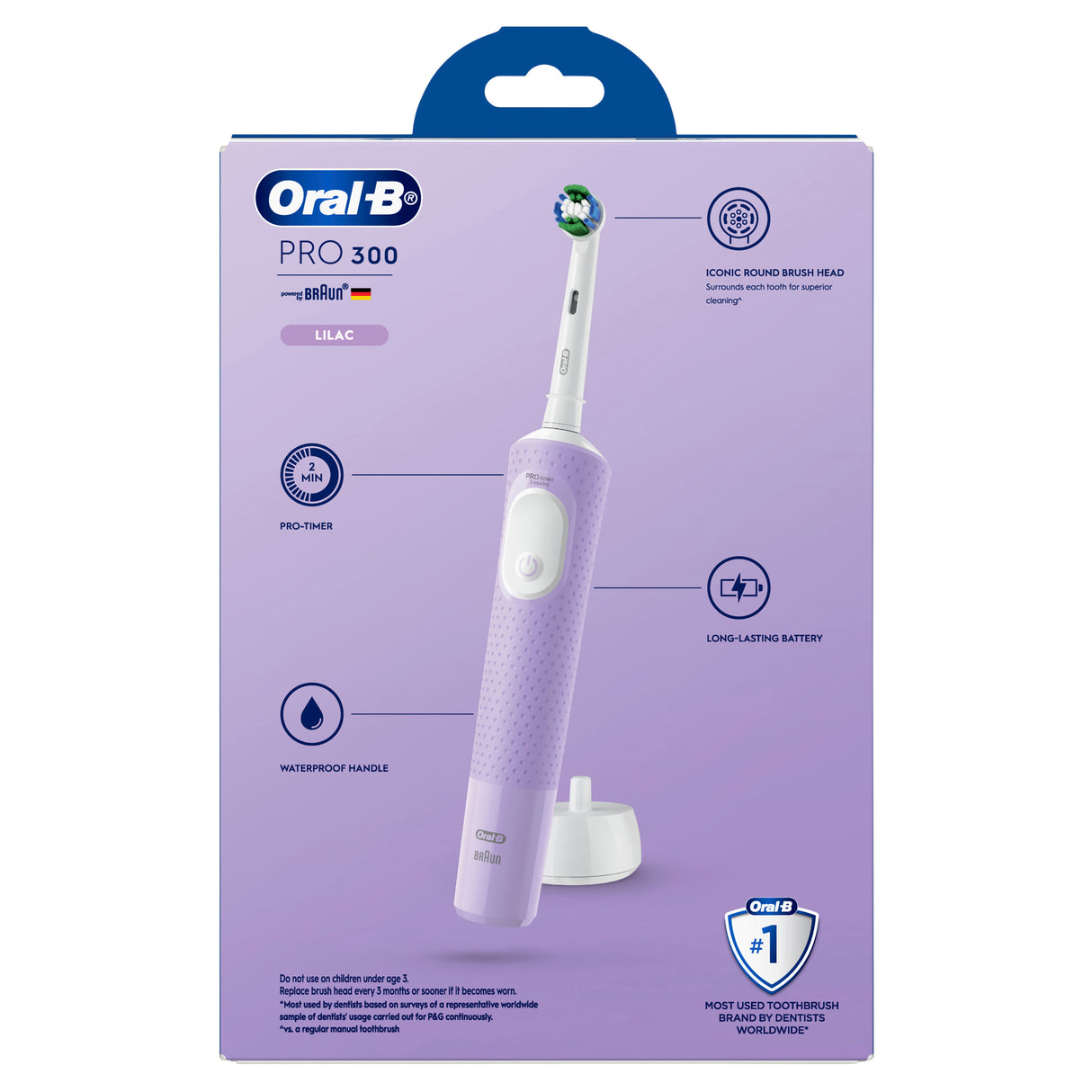 Oral-B Pro 300 Electric Toothbrush Lilac