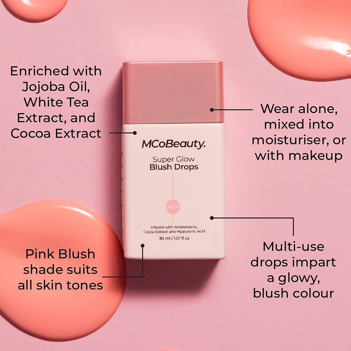 MCo MCW576 SG Blush Drops Blush Pink