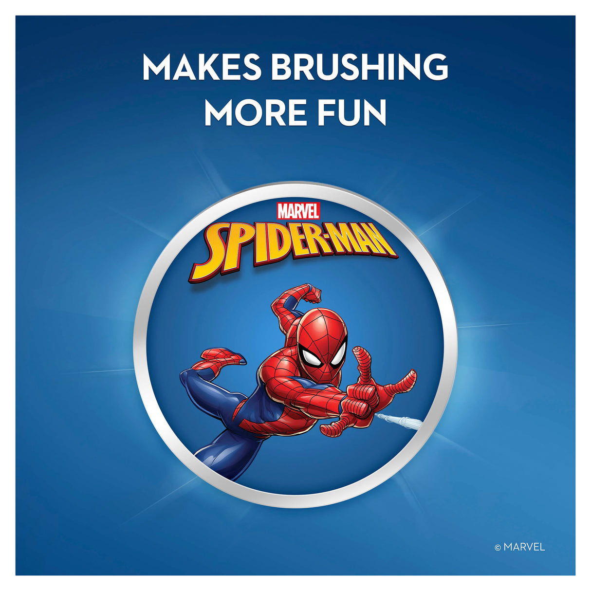 Oral-B Kids Stages Power Spiderman Blue and Red Electric Toothbrush with charger