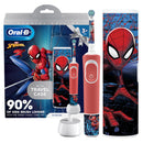 Oral-B Kids Stages Power Spiderman Blue and Red Electric Toothbrush with charger