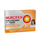 Nurofen for Children Pain and Fever Relief Chewable Capsules 100 mg Ibuprofen Orange 12 Pack