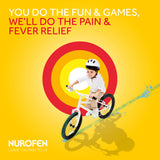 Nurofen for Children Pain and Fever Relief Chewable Capsules 100 mg Ibuprofen Orange 12 Pack