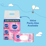 Curash Fragrance Free Baby Wipes 80