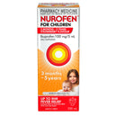 Nurofen For Children 3months - 5years Pain and Fever Relief 100mg/5mL Ibuprofen Strawberry 200mL