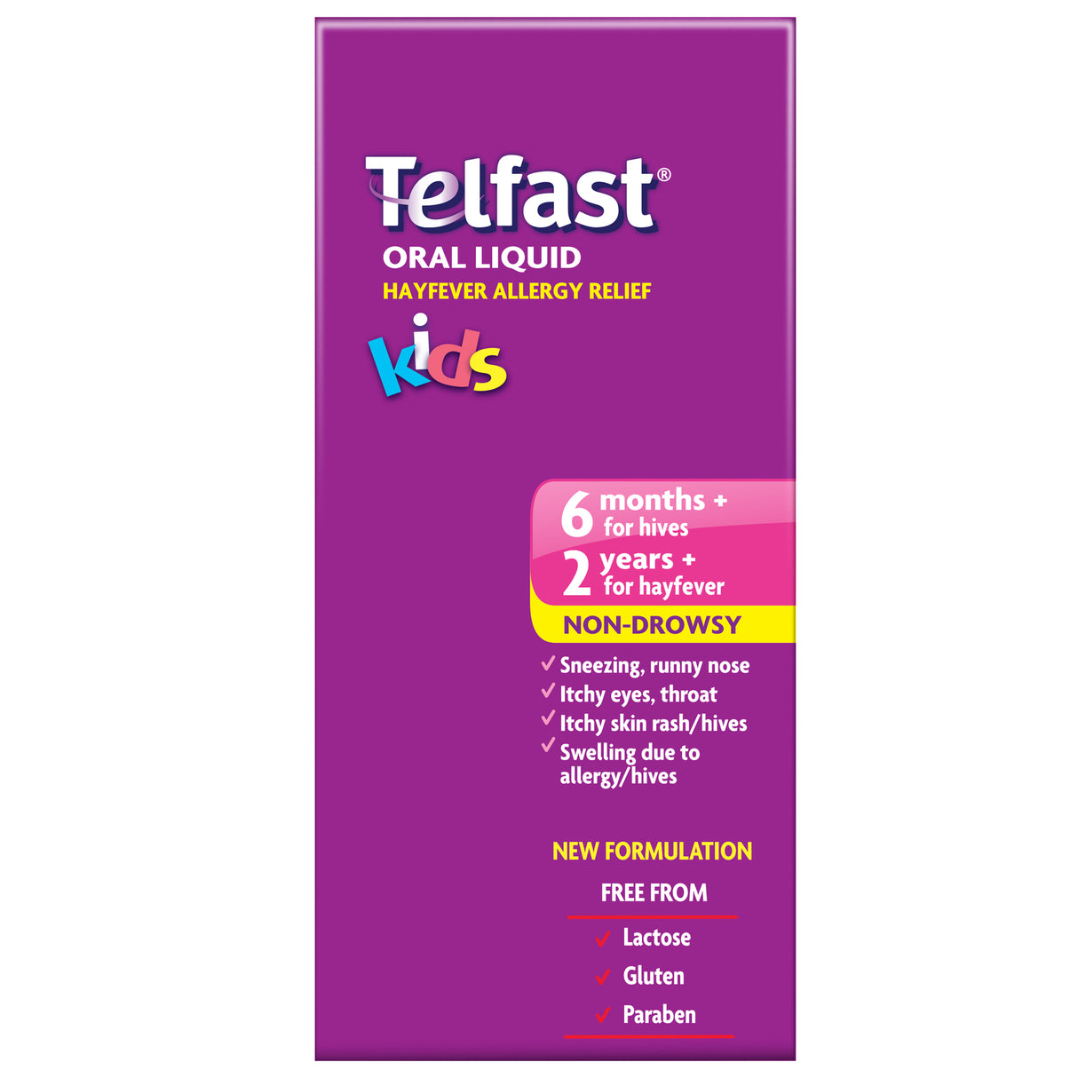 Telfast Oral Liquid Raspberry Kids 150ml