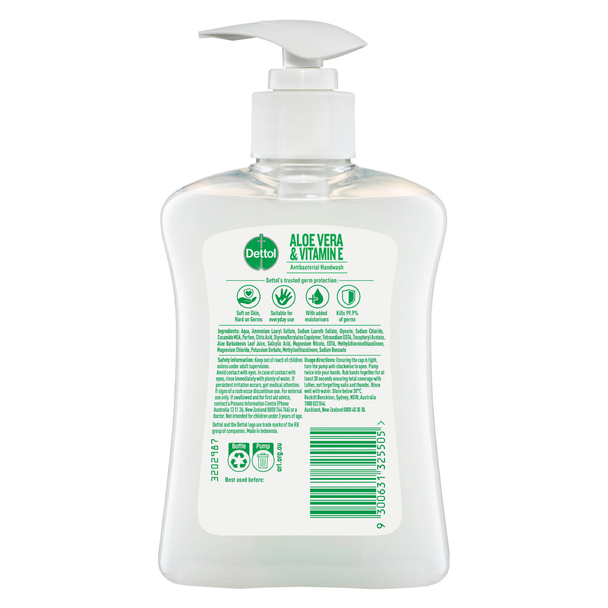 Dettol Hand Wash Moisture Pump 250 mL