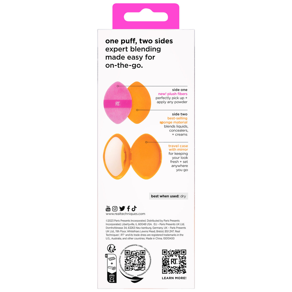 REAL Techniques Miracle 2in1 Powder Puff + T/C+Mir