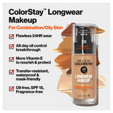 Revlon ColorStay Longwear Makeup Foundation Combination/Oily - Nude