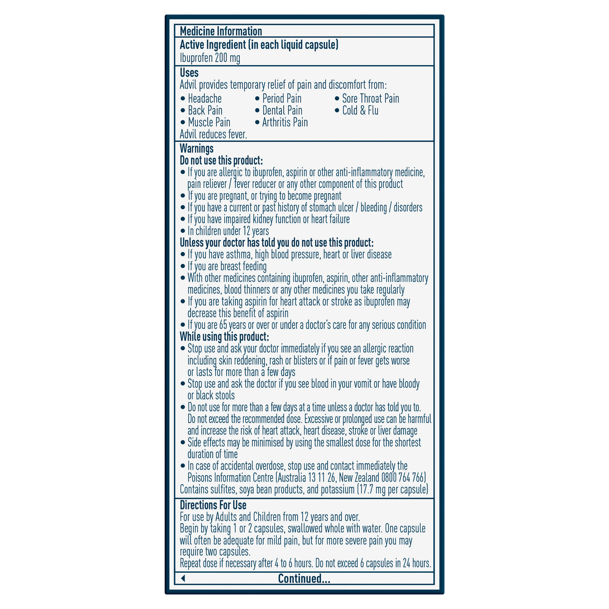 Advil Liquid Capsules, Fast & Effective Pain Relief at Liquid Speed, 200mg Ibuprofen 10 Pack